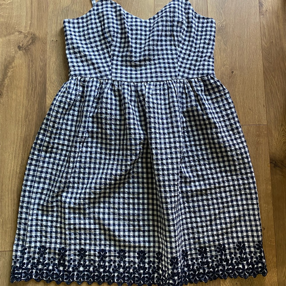 Draper James Gingham spaghetti strap sundress